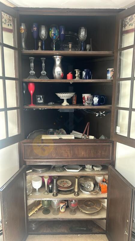 Contents of Corner Cabinet