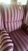 Burgundy Striped Arm Chair - 3