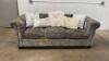 Gray Upholstered Sofa - 2