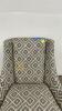 Blue Patterned Accent Chair - 4