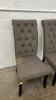 Pair of Tufted High Back Chairs - 2