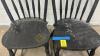 2 Black Wooden Child Size Chairs - 3