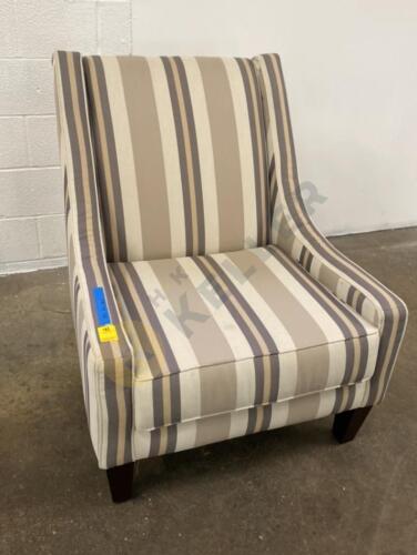 Striped Accent Chair