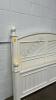 Queen Size White Wooden Bed Frame - 3