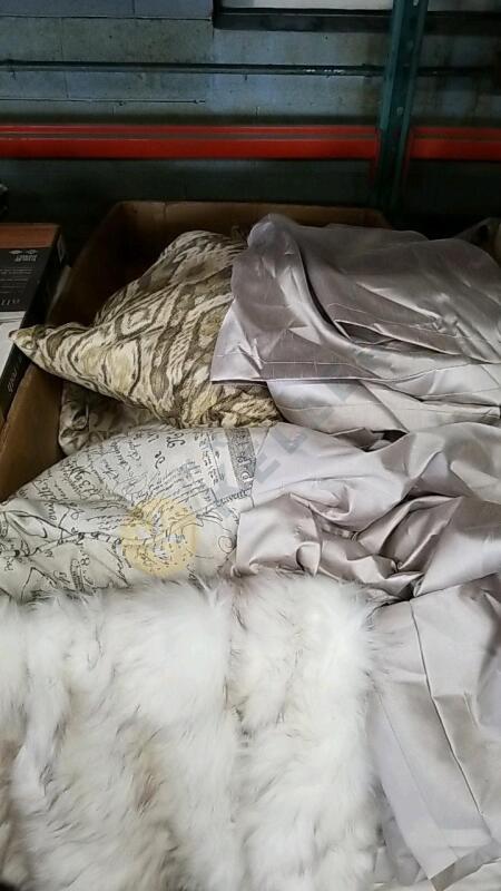 Decorative Pillows, Faux Fur Throw Blanket