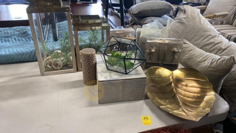 Decorative Lanterns, Leaf Dish, and More