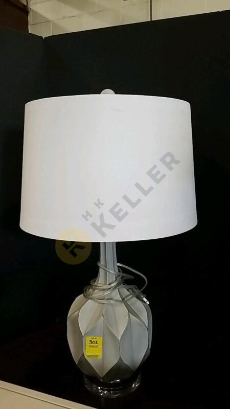 Lamp with White Shade