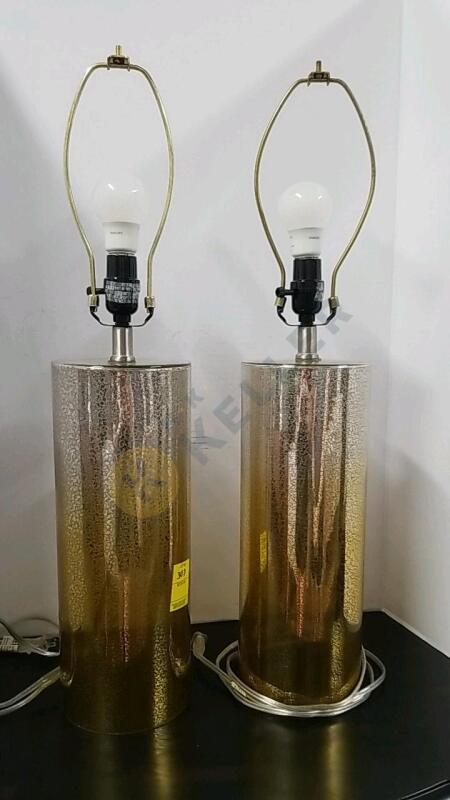 Translucent Gold Tinted Lamp Set