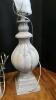 Pair of Grey Wooden Lamps - 4