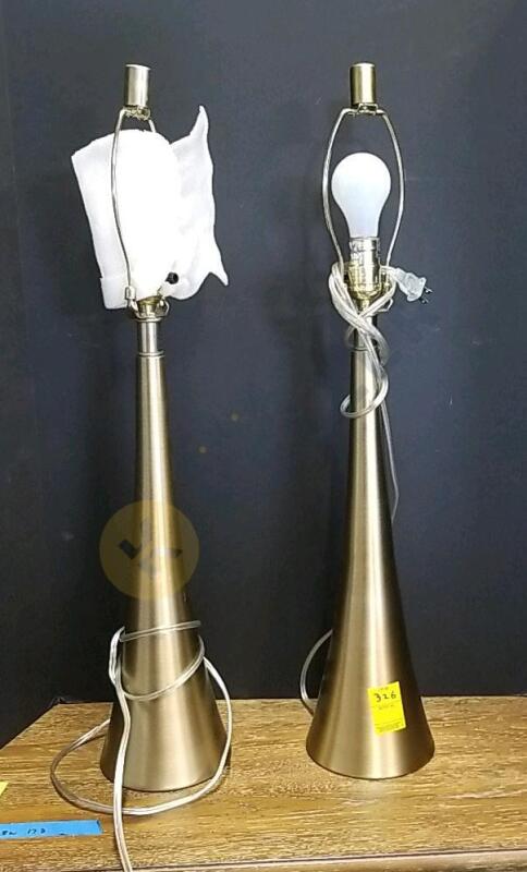 Pair of Gold Colored Lamps