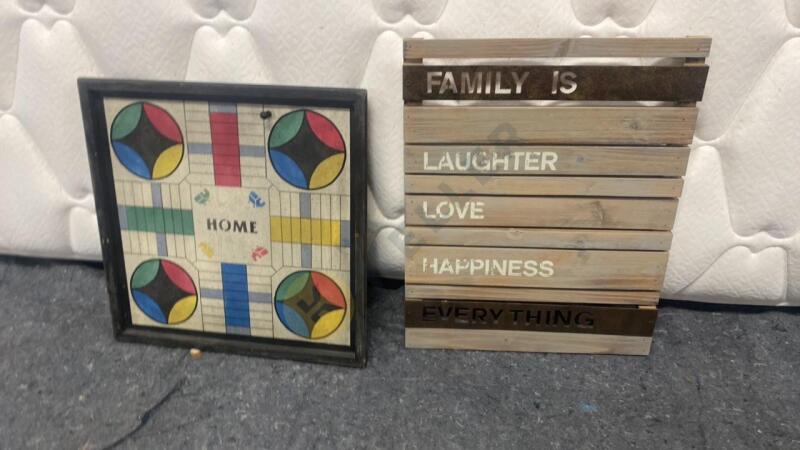 Parcheesi Board Wall Art and Sign