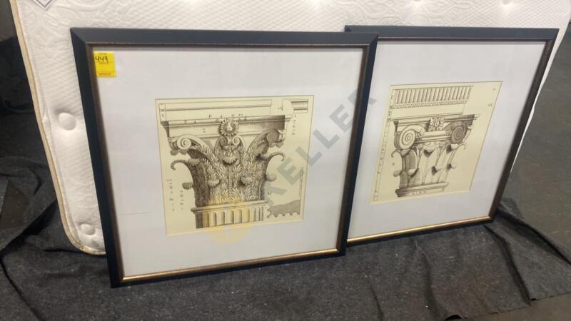 2 Prints of Pillars