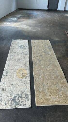 Two Neutral Runner Rugs