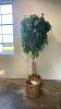 Faux Tropical Tree with Basket Base and Basket