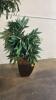 Tropical Faux Plants in Metal Bases - 2