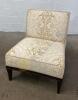 Beige Patterned Accent Chair