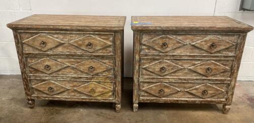 Two 3-Drawer Dressers by Hooker