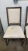 Set of 4 Upholstered and Wood Dining Chairs - 6