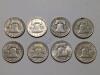 8 Franklin Silver Half Dollar Coins - 2