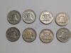 8 Franklin Silver Half Dollar Coins - 2