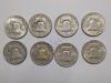 8 Franklin Silver Half Dollar Coins - 2