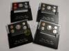 1992, 1995, 1996, 1997 US Silver Proof Coin Sets