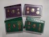 1991, 1993, 1994, 1995 US Proof Coin Sets