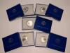 Five 1986 Liberty Half Dollar Uncirculated Coins