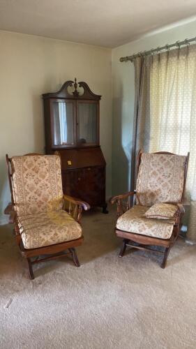 Secretary Desk and 2 Chairs