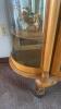 Antique Bow Front Curio Display Cabinet - 3