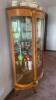 Antique Bow Front Curio Display Cabinet - 5