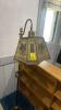 Cast Iron Base Floor Lamp with Metal Shade and Magazine Basket - 2