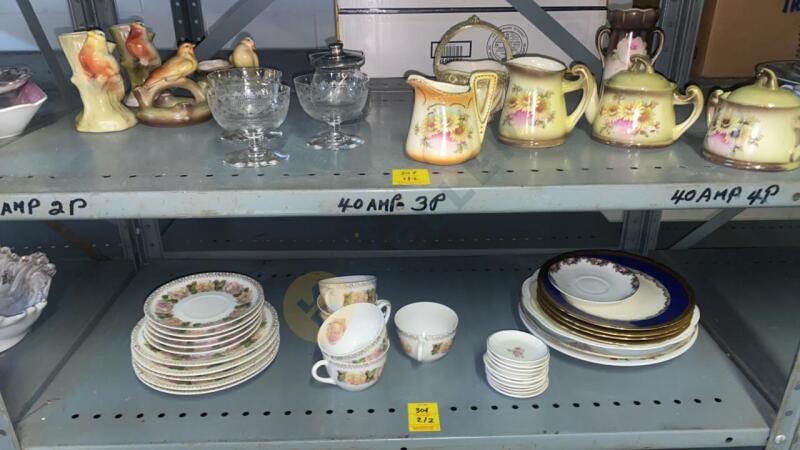 Czech China Pieces, Czech Bird Vases, China and More