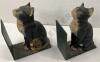 Pair of Cast Iron Cat Bookends - 6