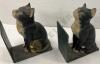 Pair of Cast Iron Cat Bookends - 8