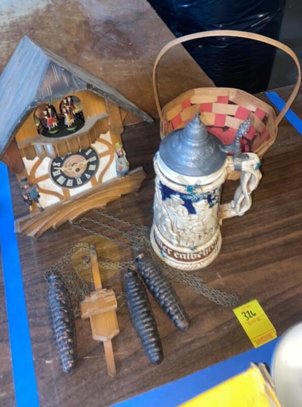 Cuckoo Clock, Beer Stein, and More