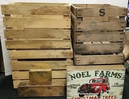 4 Wooden Crates