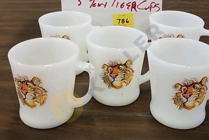 5 Exxon Tiger Mugs