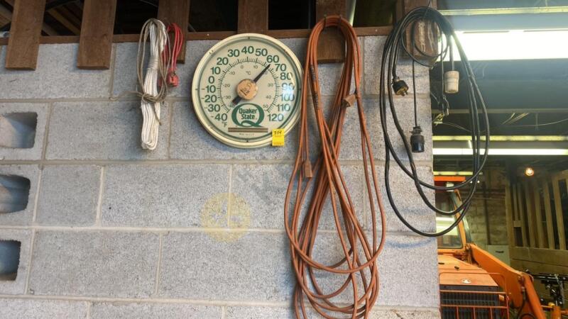 Quaker State Clock, Cords, and Rope