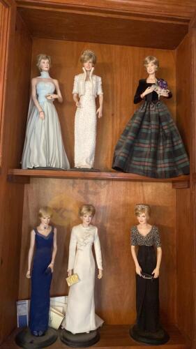 Collection of Princess Diana Dolls