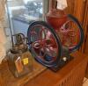 Antique Double Wheel Coffee Grinder and Antique Dazey Butter Churn