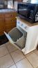 Toshiba Microwave and Trash Can Cabinet - 5