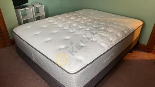 Queen Size Mattress, Box Spring and Frame