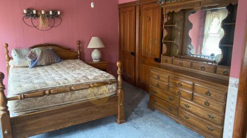 Bedroom Suite, Lamps, Mattress and Box Spring