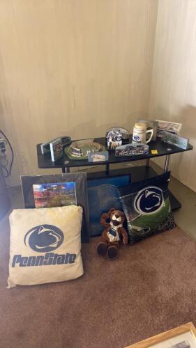 Penn State Paraphernalia and Television Stand