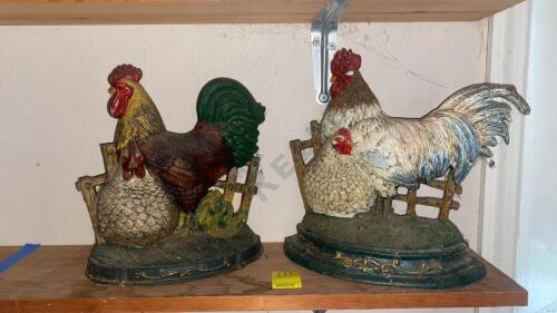 Cast Iron Rooster Door Stops