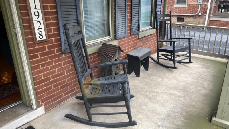 Porch Rocking Chairs, Bench, and More