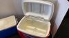 Rolling Igloo Cooler and Coleman Cooler - 4