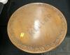 Decorative Covered Brass Top Round Table With Metal Legs - 4