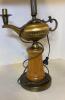 Brass Lamp with Lamp On It and Brass Lamp with Kettle On It - 3